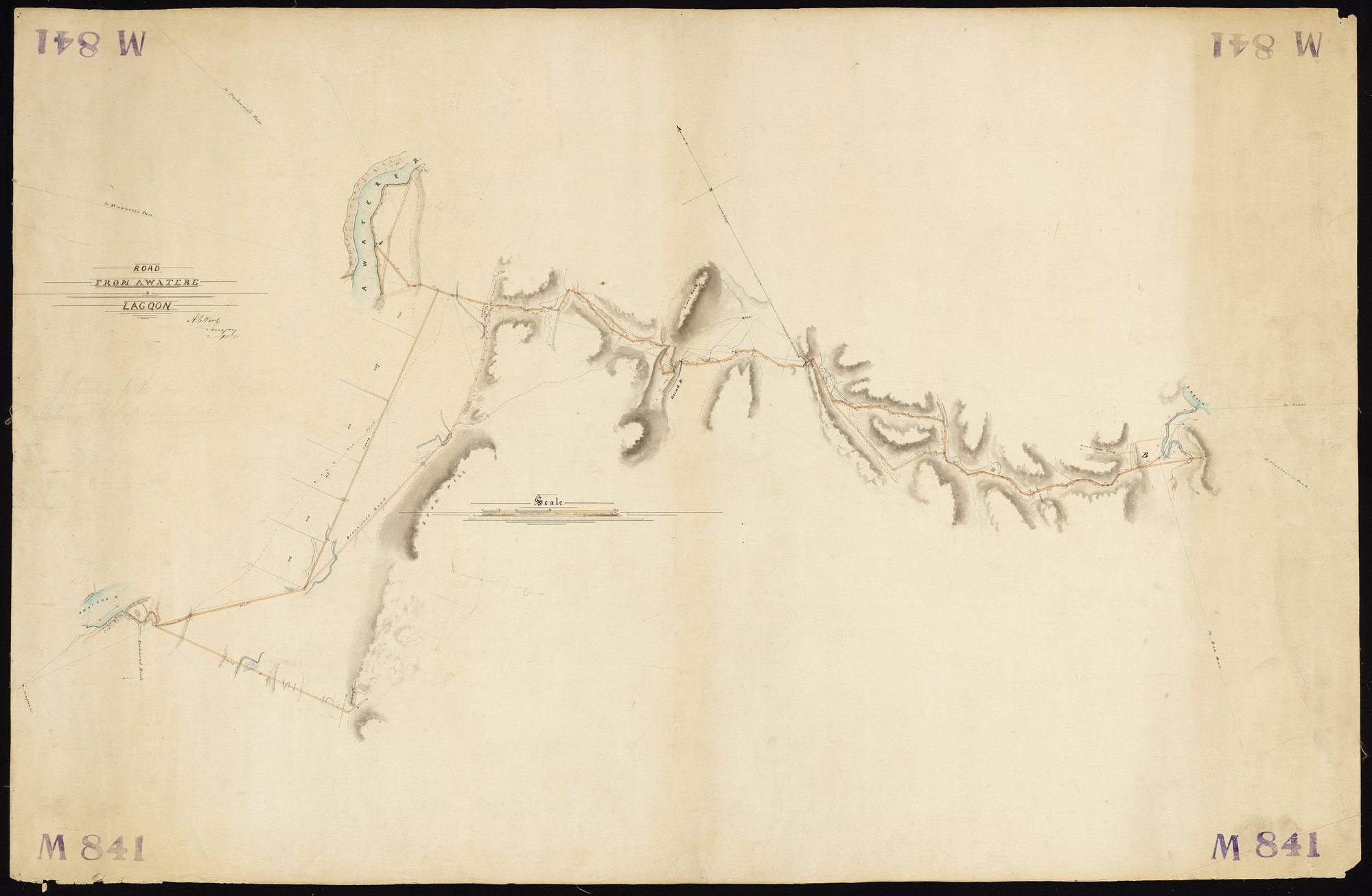 Road from Awater River to Lake Grassmere