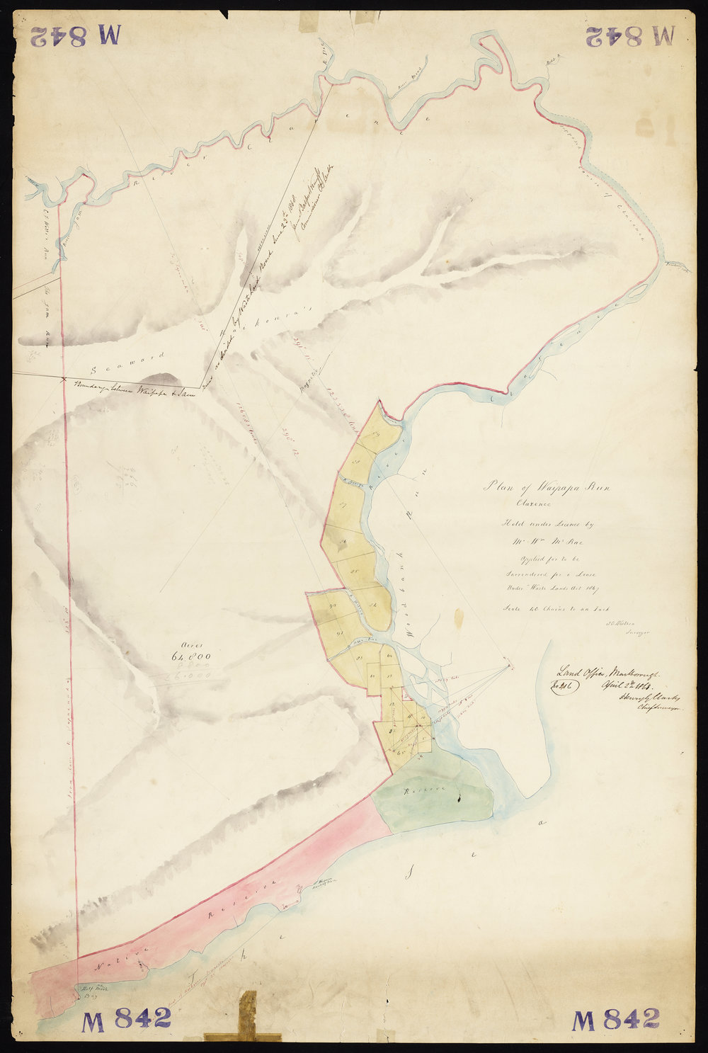 Plan of Waipapa Run Clarence