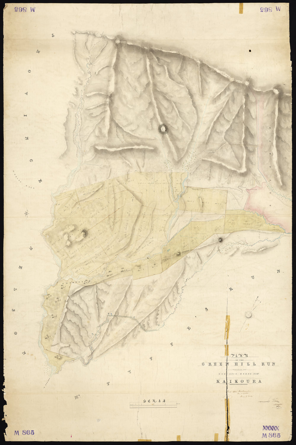 Plan of Greenhills run Kaikoura R.D