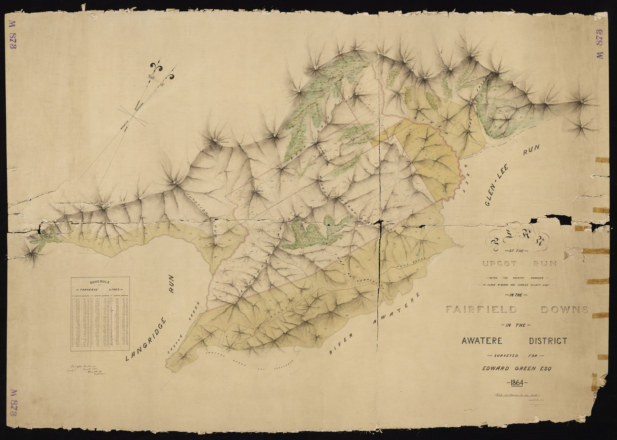 Fairfield Downs, Upper Fairfield Downs R.D &amp; Glenlee run Awatere R.D