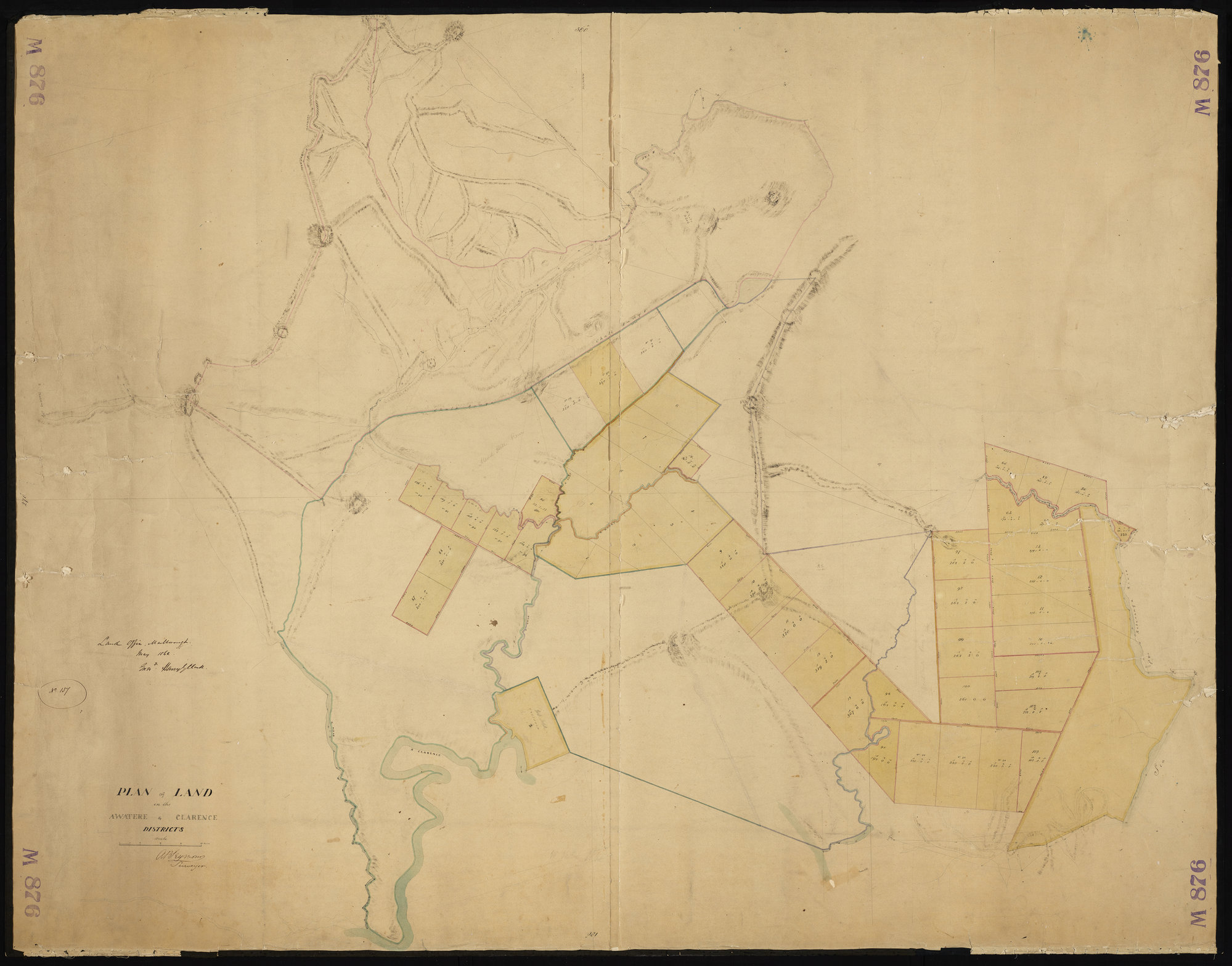 Sections in Woodbank run, Waipapa R.D, Sawtooth run &amp; Mead Hill run
