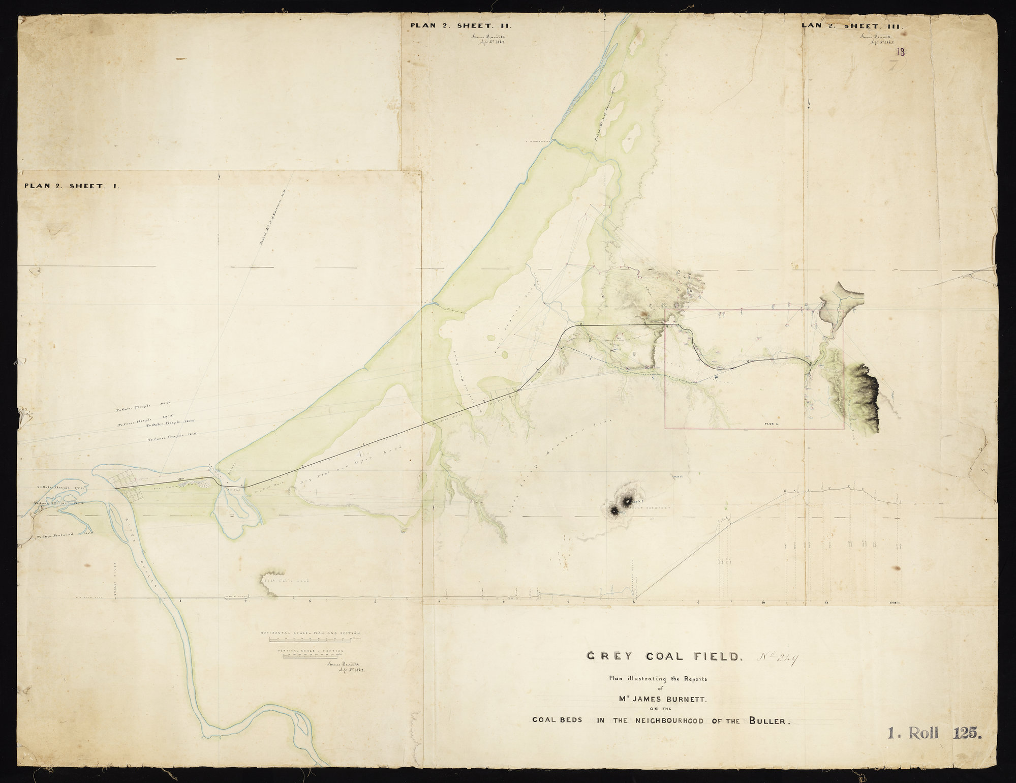 Plan of the Grey Coal Field, North of the Buller River