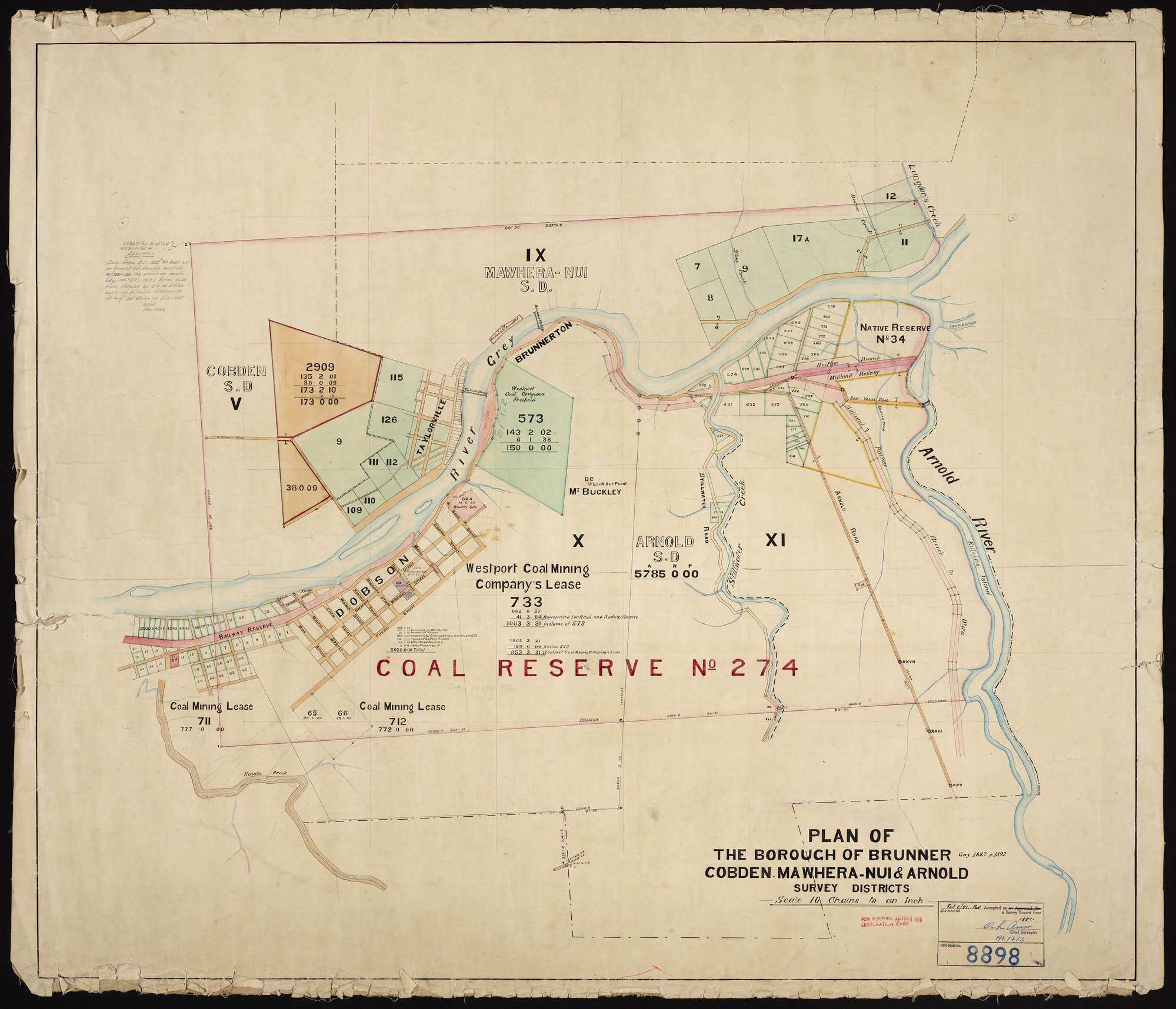 Plan of the Borough of Brunner