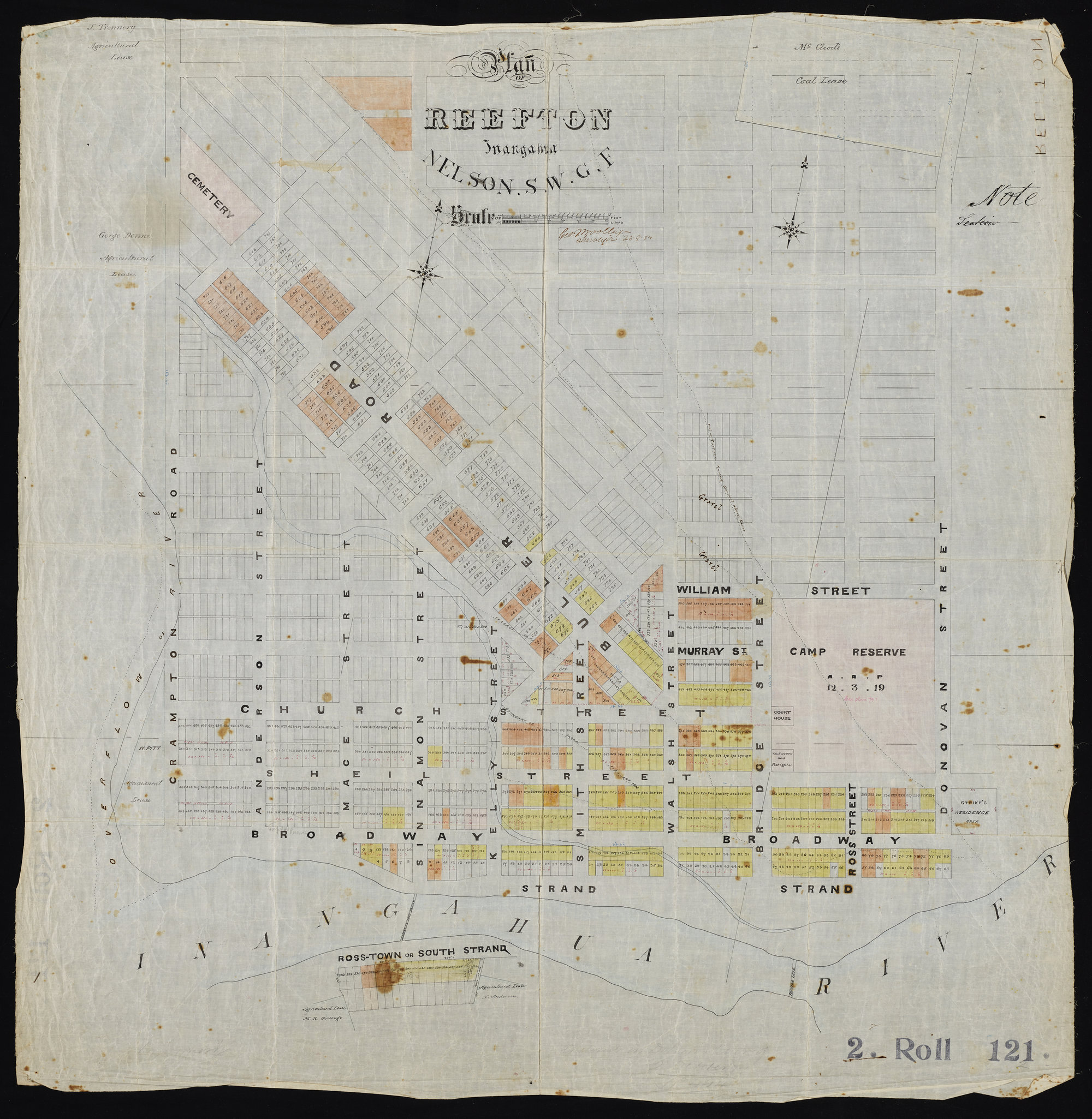 Plan of Reefton, Inangahua, &amp; Nelson