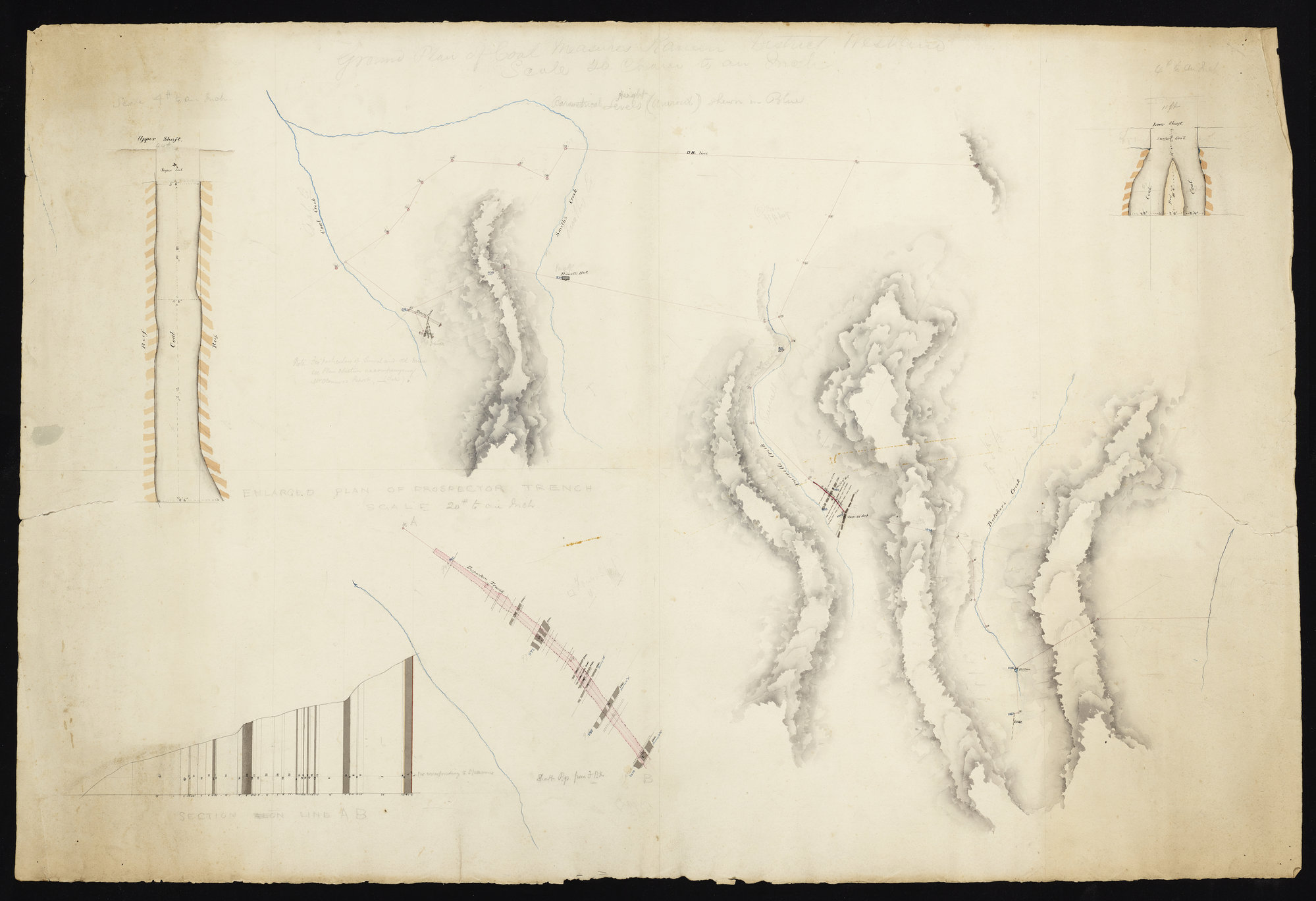 Tracings of coal company leases