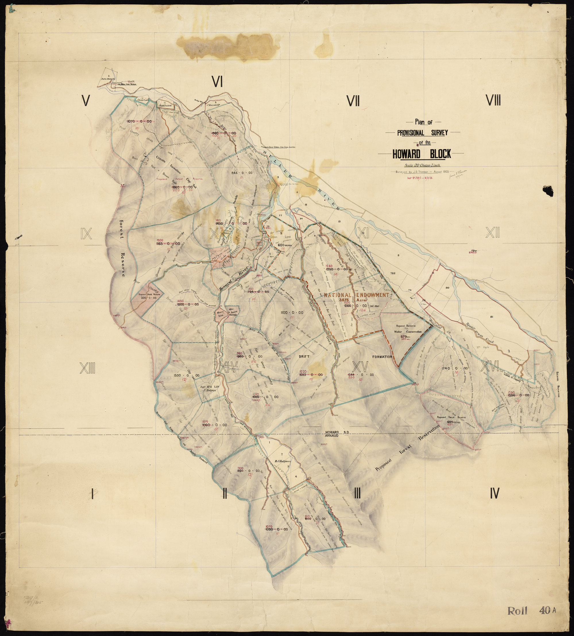 Provisional Survey of the Howard Block