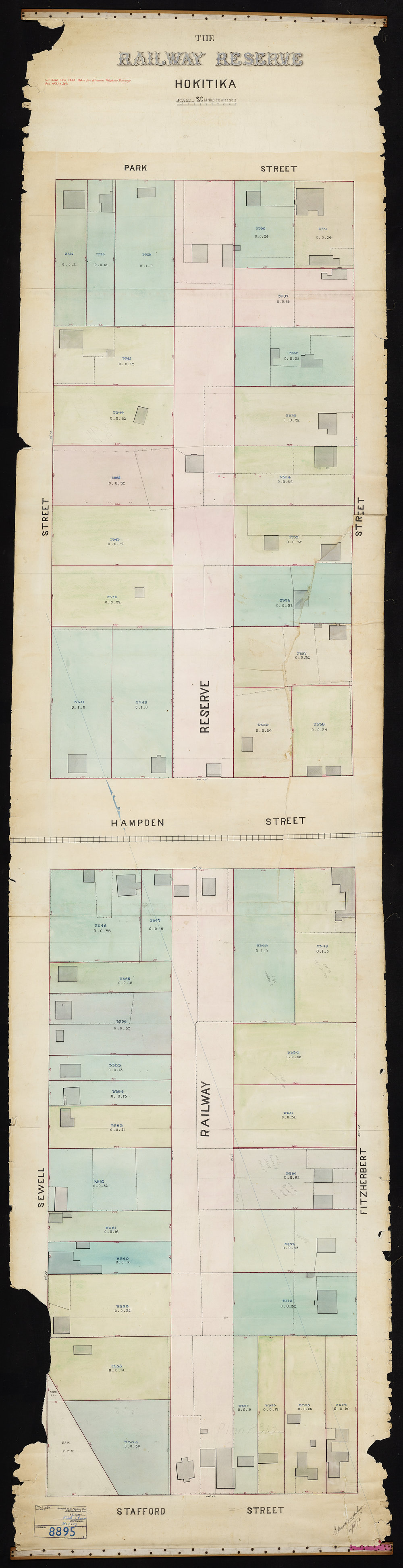 Hokitika: Subdivision of Railway res 803