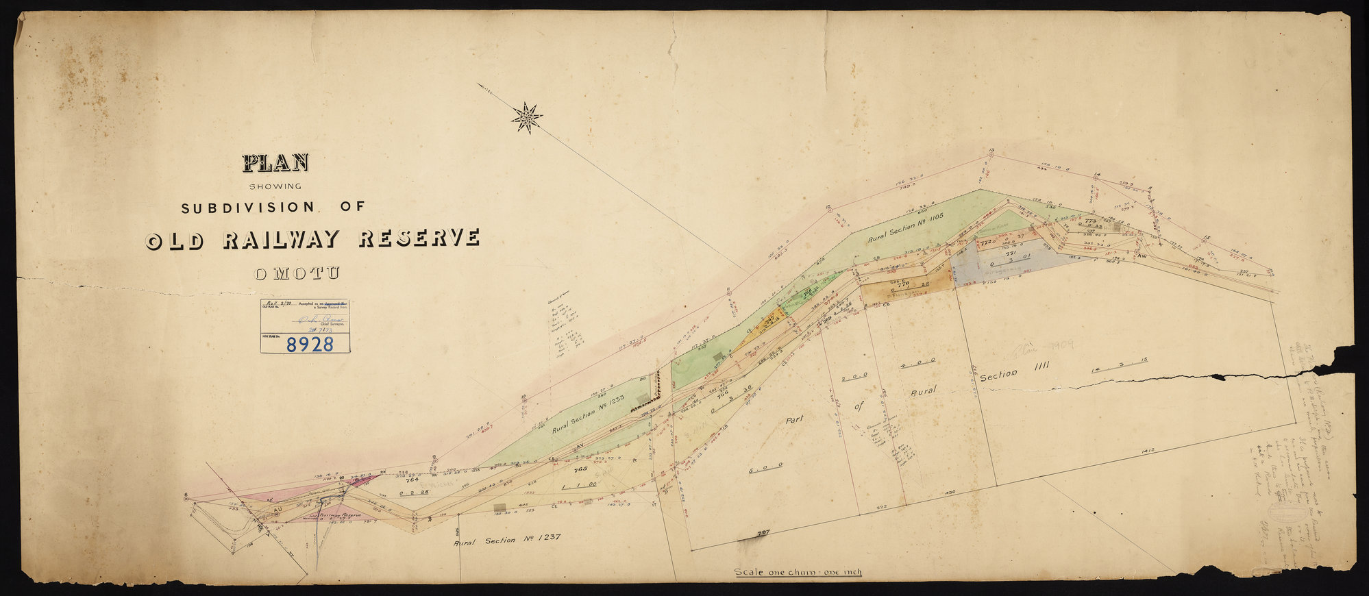 Subdivision of old Railway Reserve at Omoto