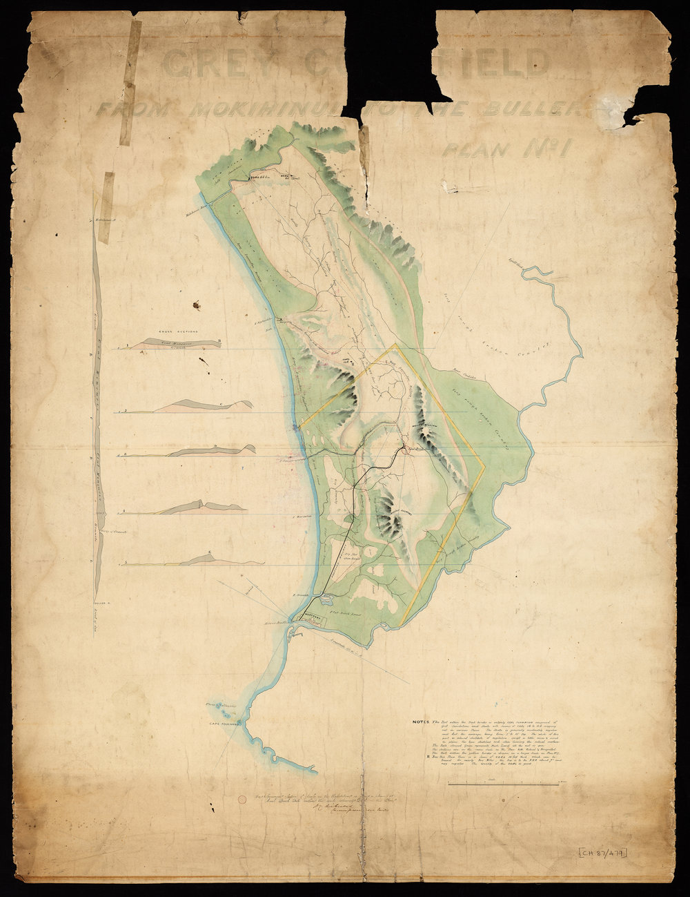 Buller Coalfield - Plan No. 1. Mohikinui to the Buller river