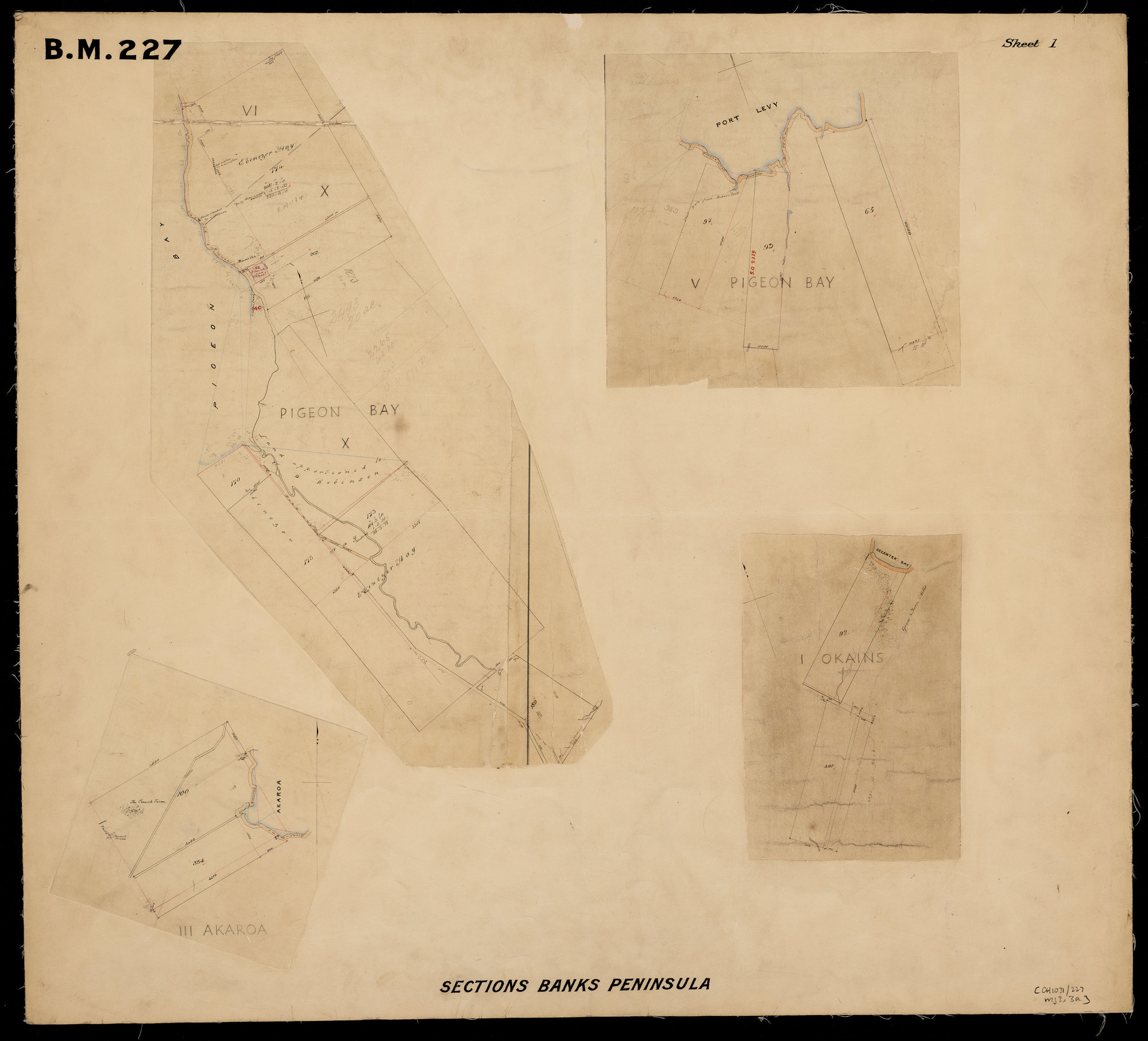 Sections in Banks Peninsula