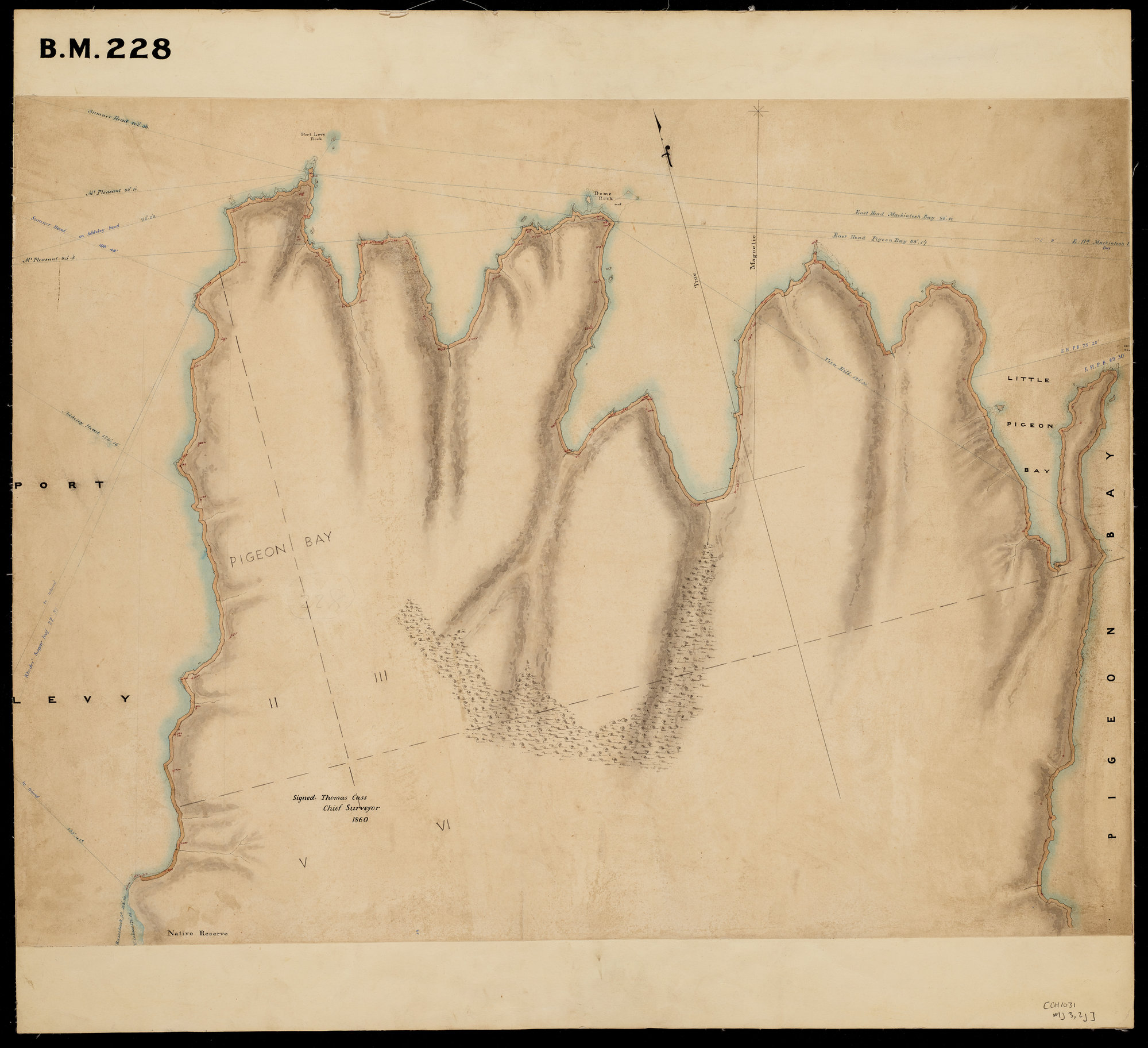 Coast line between Port Levy &amp; Robinsons Bay
