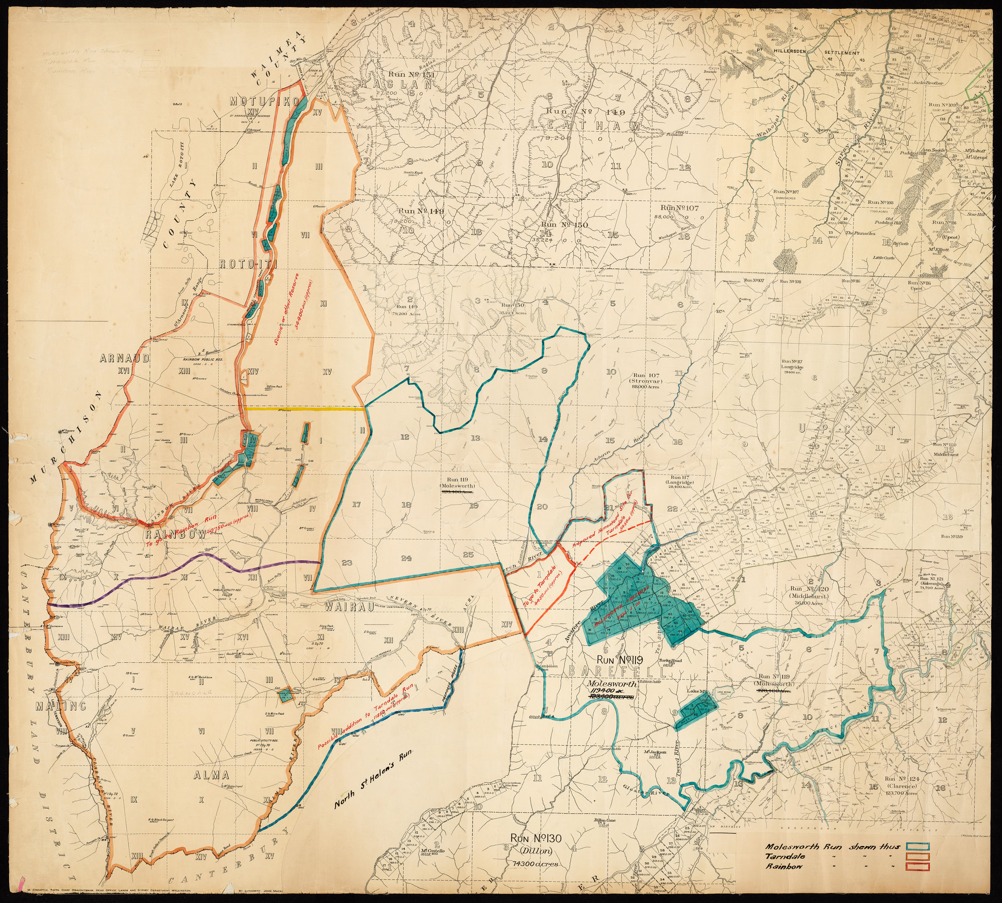 Molesworth, Tarndale, Rainbow Run Shewn