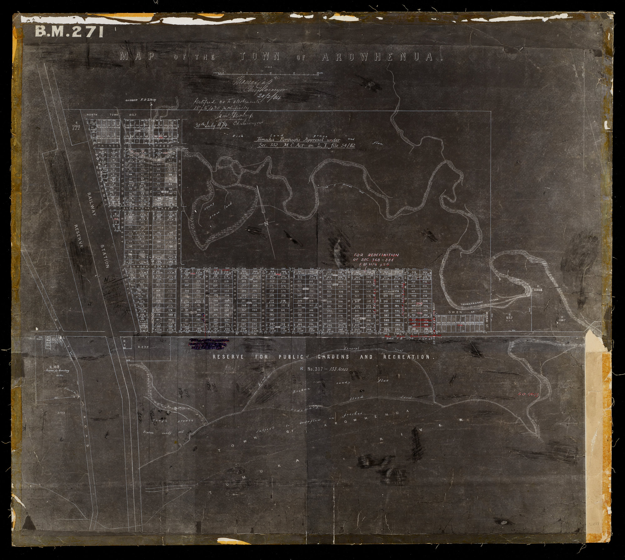 Map of the Town of Arowhenua