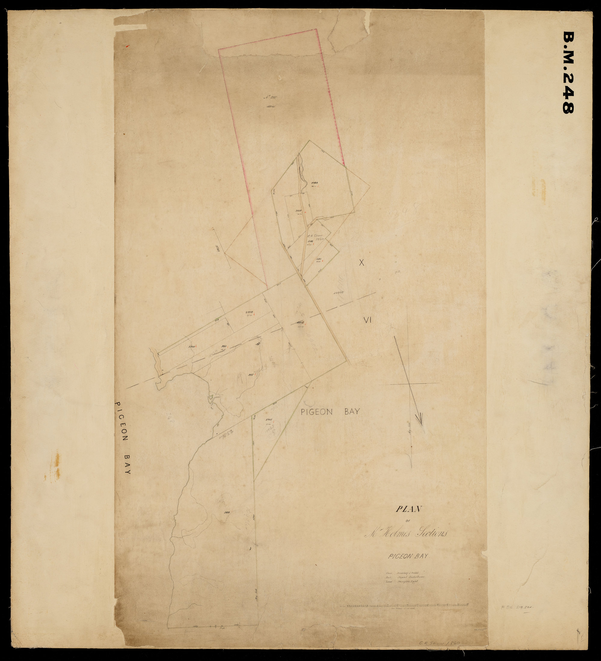Holmes Section, Pigeon Bay, Timber Reservation &amp; the Rights