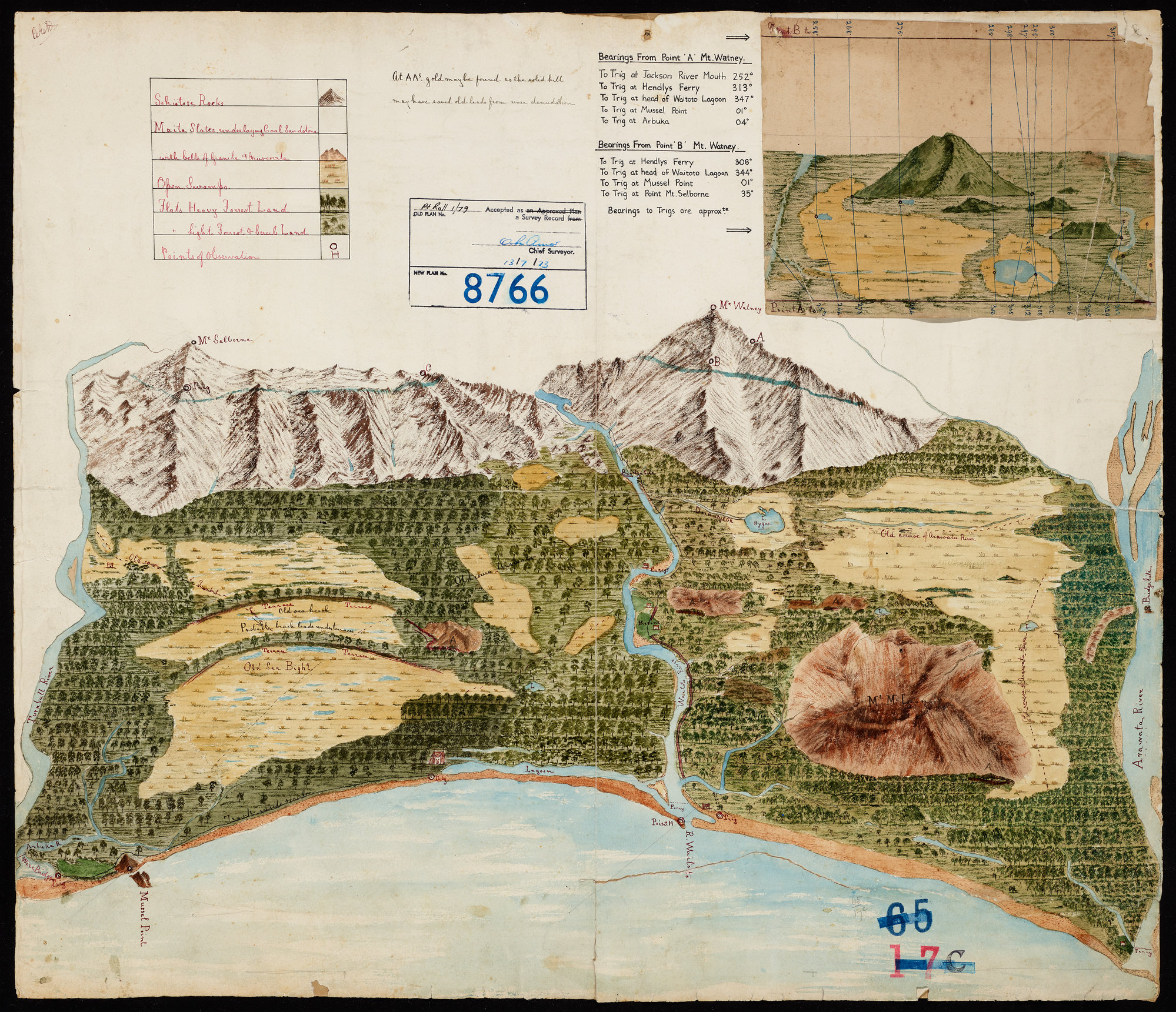 Topographical Plan Turnbull River to Arawata River.