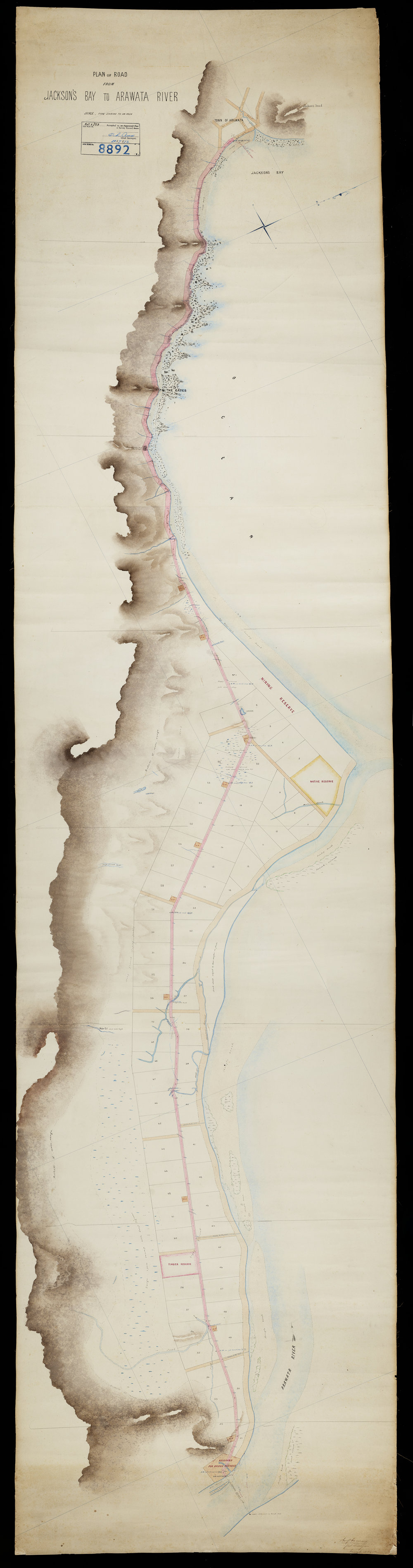 Road from Jacksons Bay to Arawhata