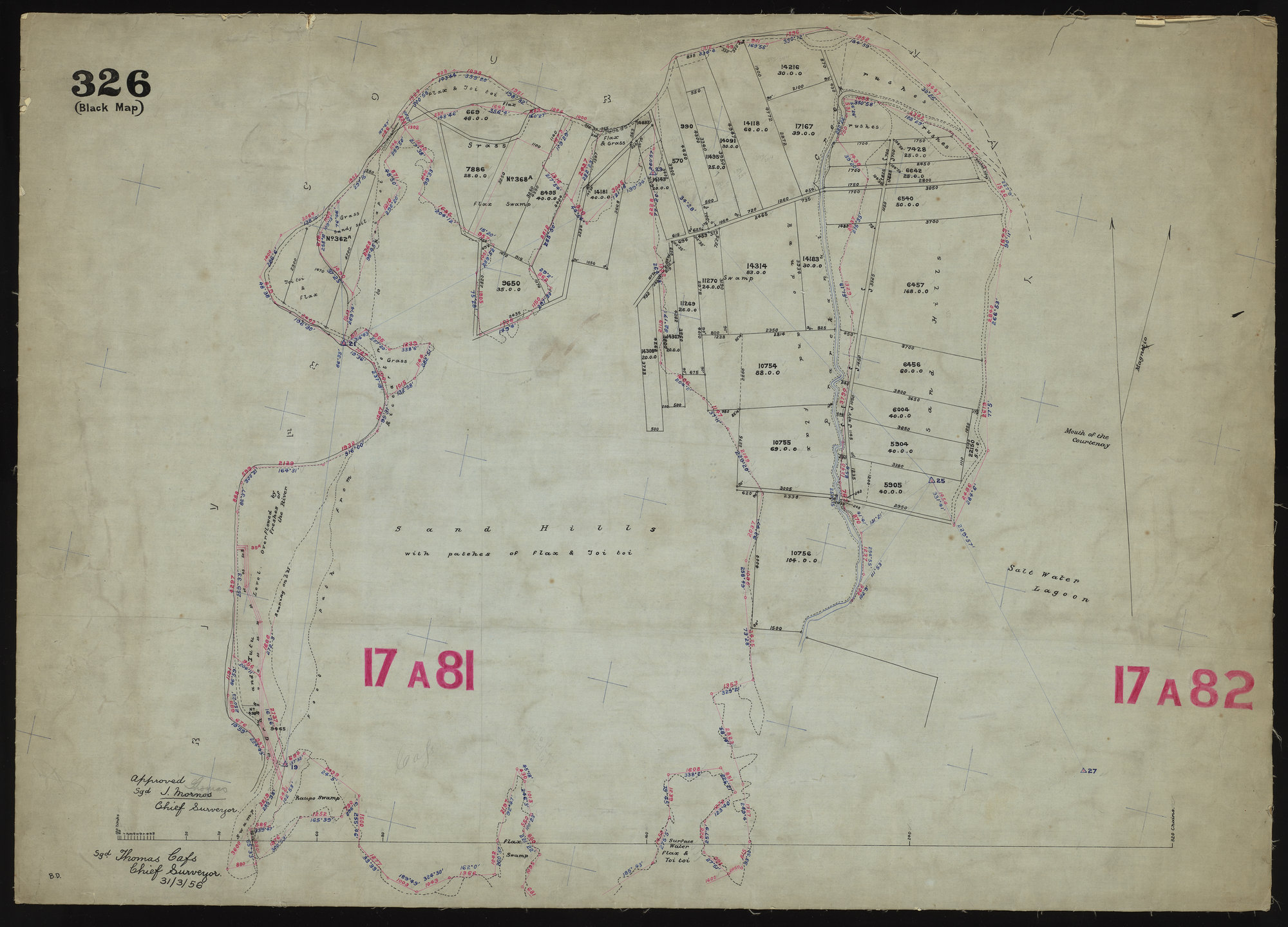 South Bank Waimakariri From Whites Bridge Towards Sea