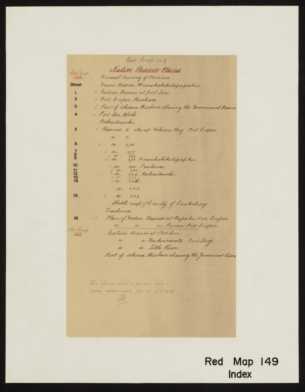 Index of Native Reserve Plans