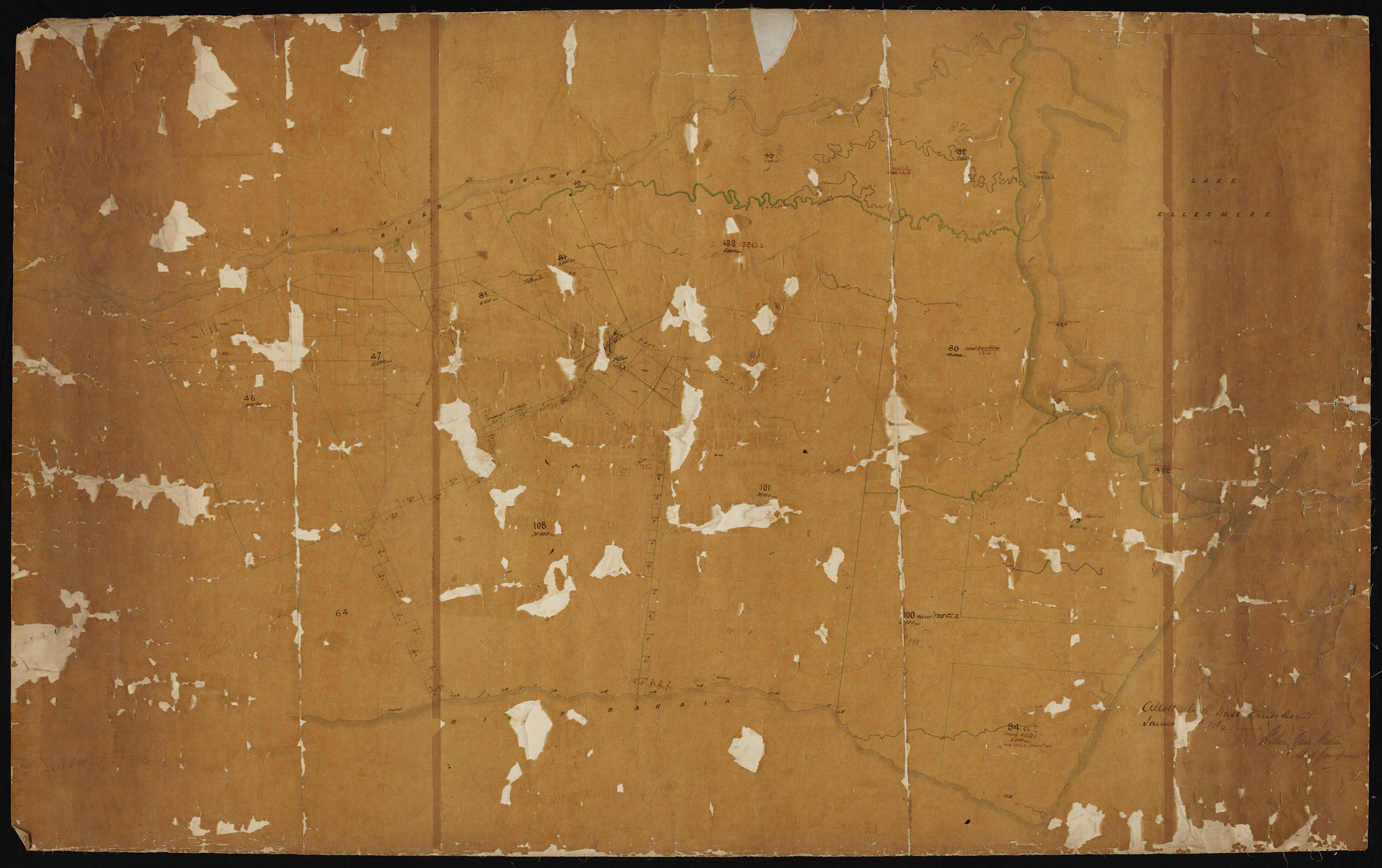 Runs between Selwyn &amp; Rakaia