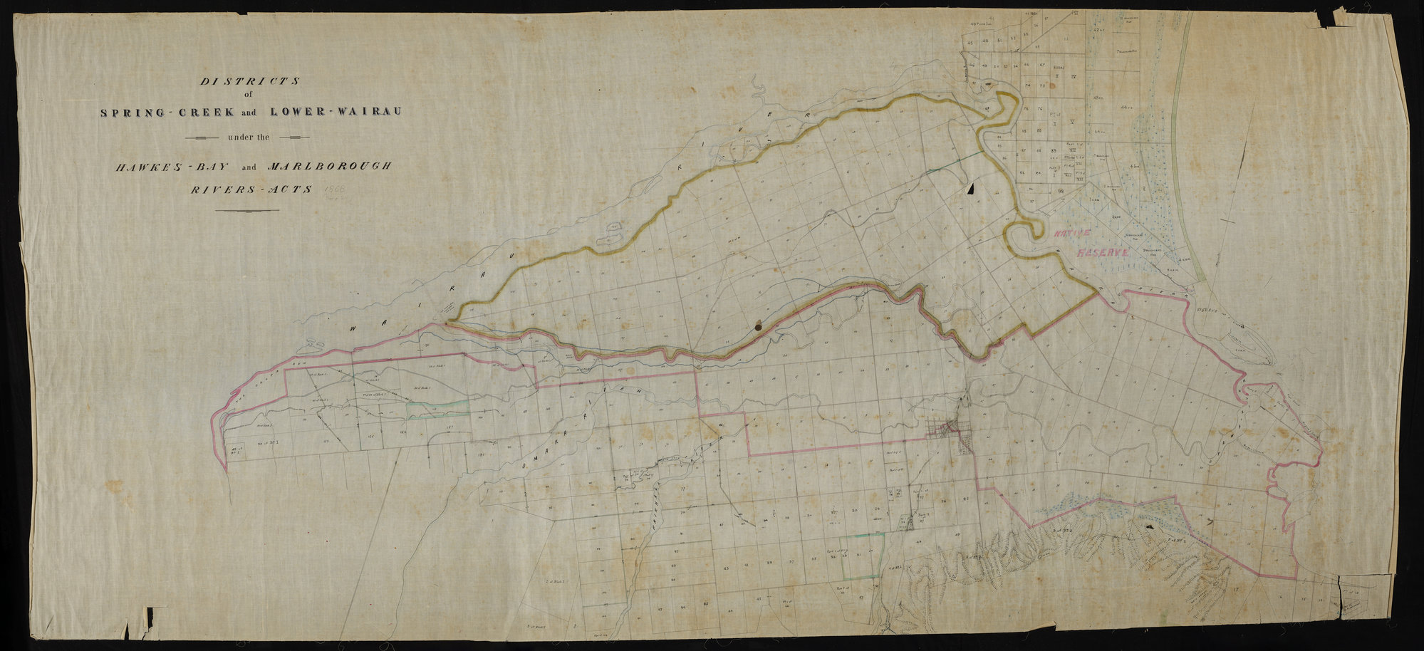 Districts of Spring Creek &amp; Lower Waiau