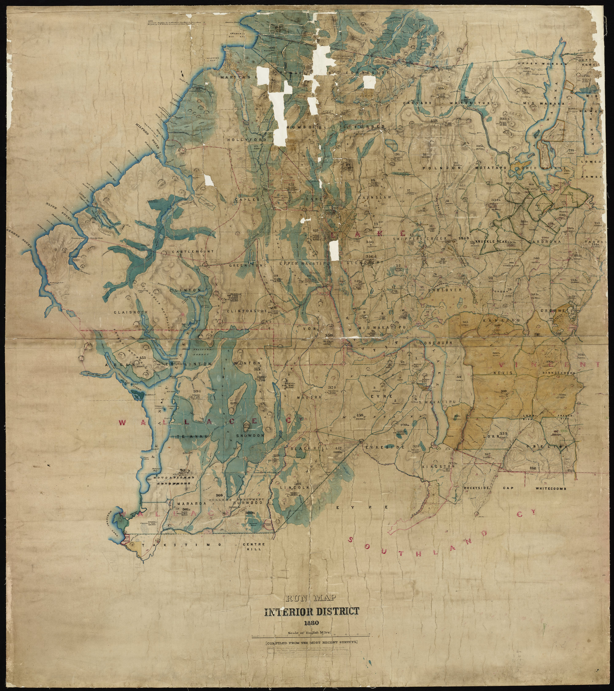 Interior District, Otago