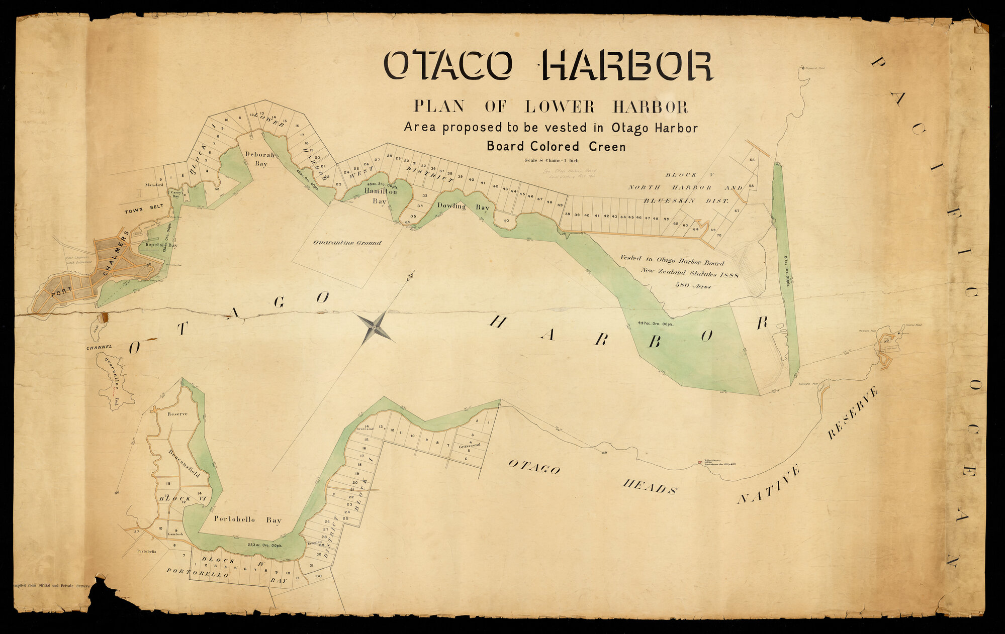 Plan of Lower Otago Harbour