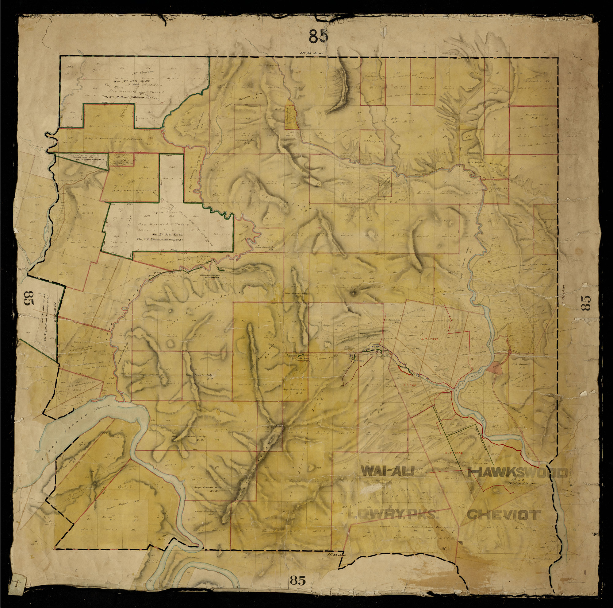 Waiau, Hawkswood, Cheviot, &amp; Lowry Peaks