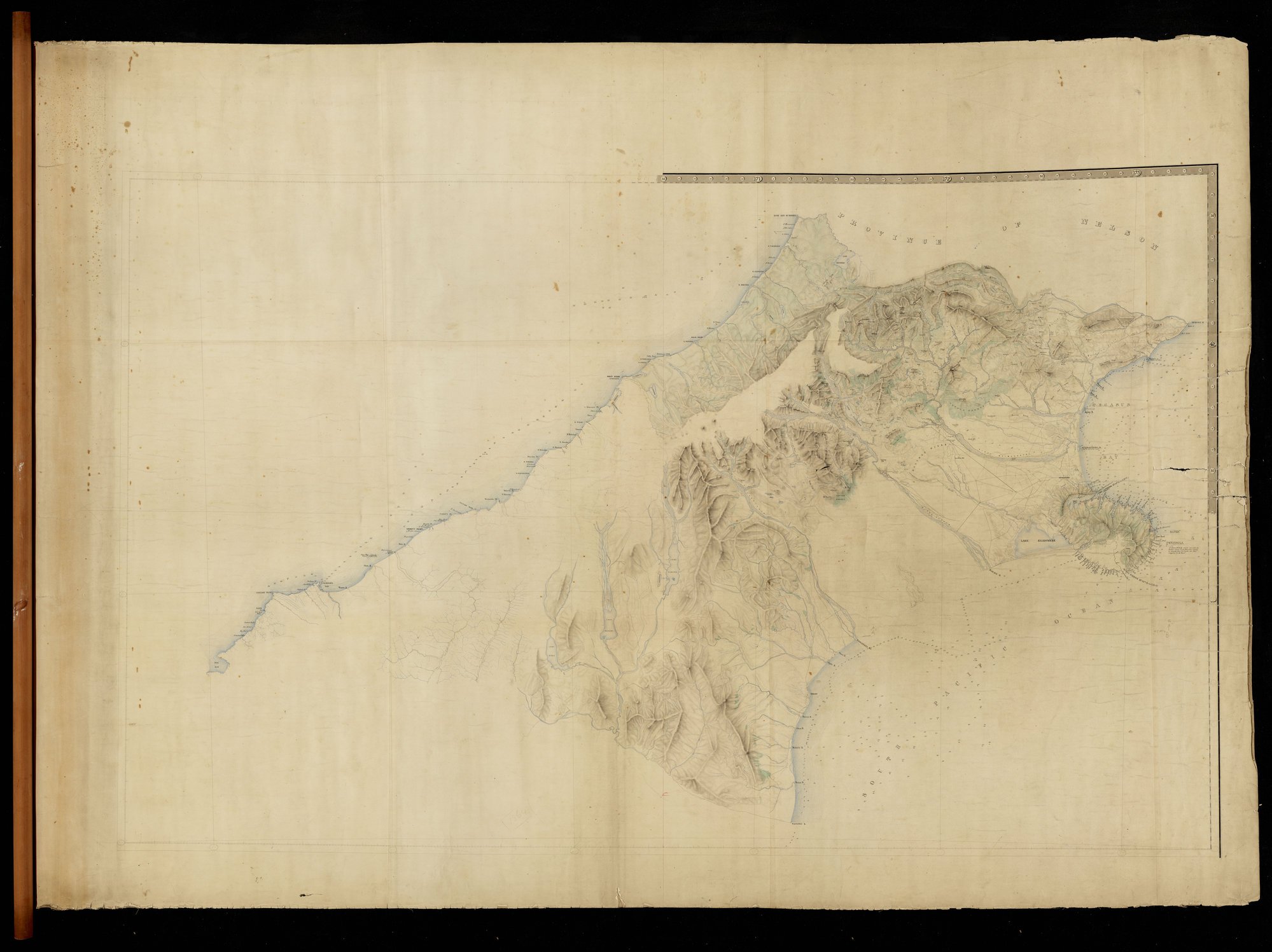 Topography Part of Canterbury &amp; Westland