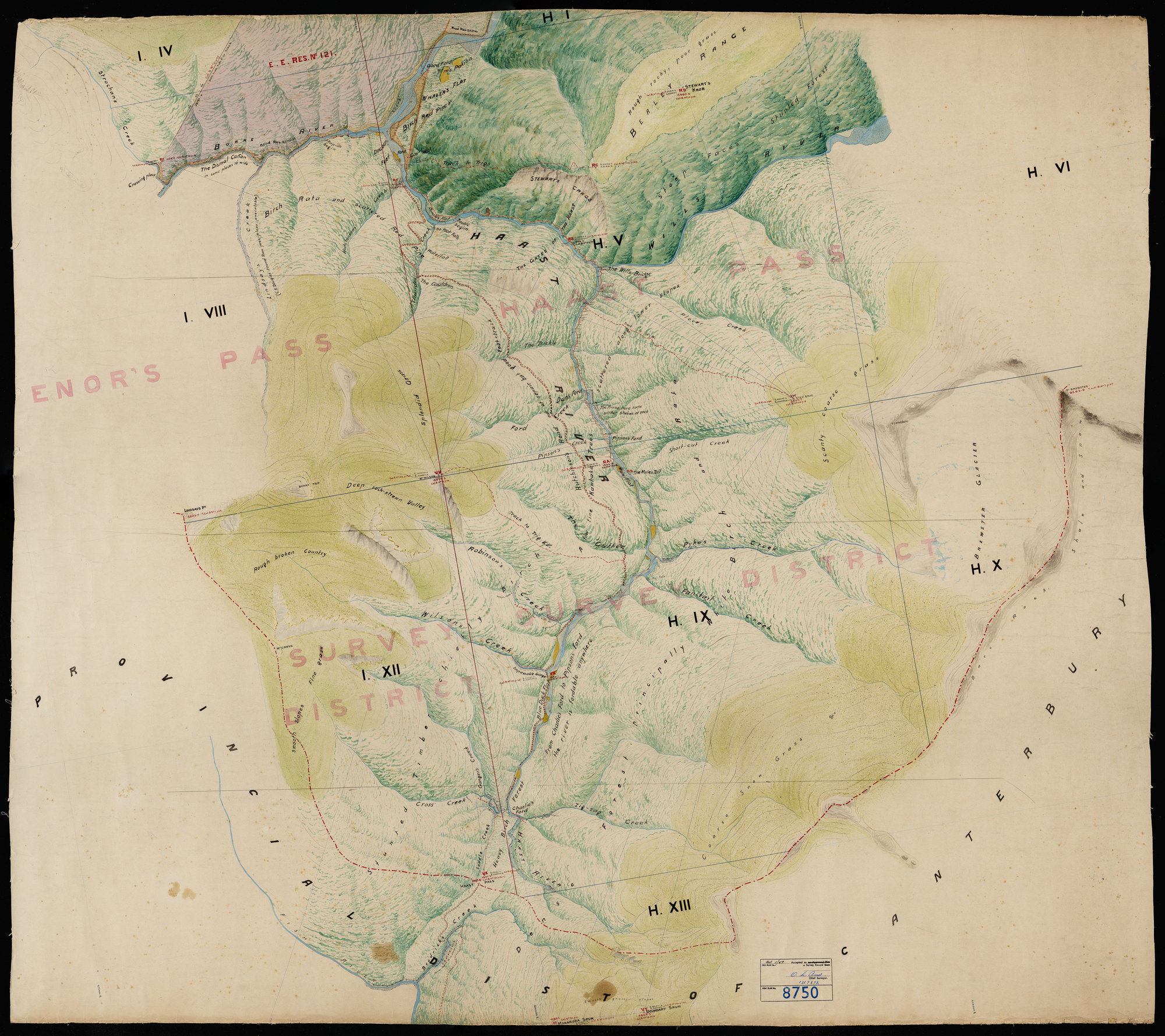 Haast River Topographical Plan