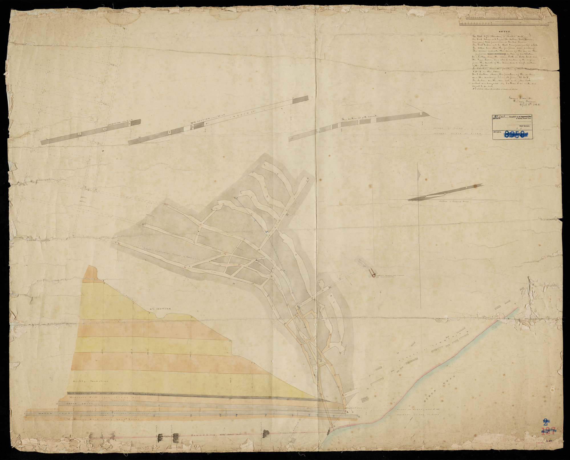 Plan of Brunnerton Coal Mine