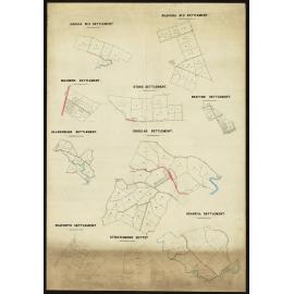 Stoke, Meadows, Kohika No 2, Ruapuna No 2, Strathmore, Seaforth, Scargill, Allandale, Douglas, Drayton Settlements