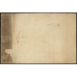 Map showing a few sections in Banks Peninsula